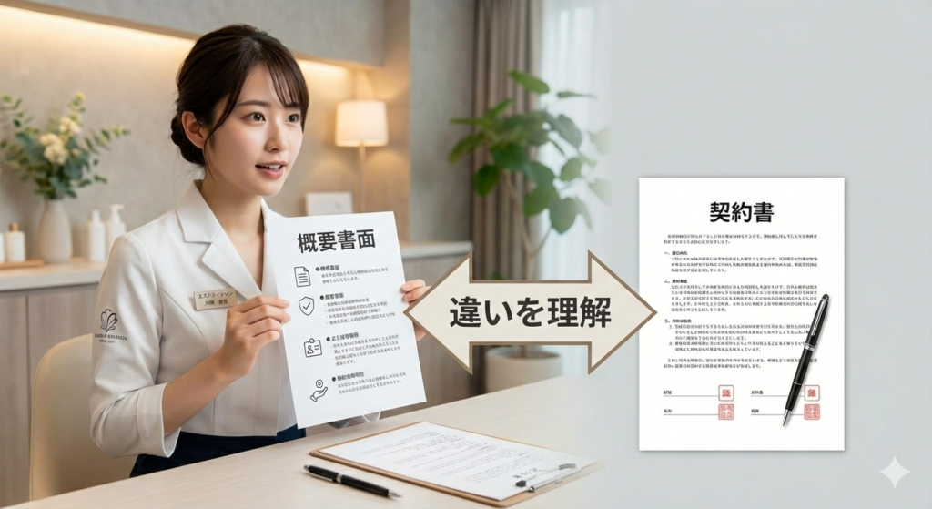 概要書面と契約書の違いを正しく理解しよう