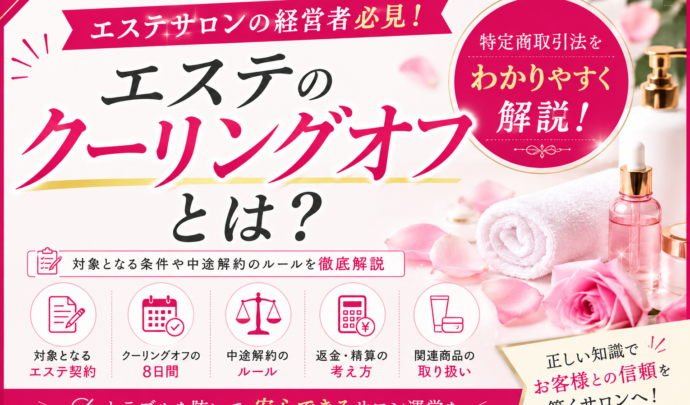 【サロン経営者向け】エステのクーリングオフとは？対象条件・期間・対応方法から中途解約・契約時の注意点まで完全解説